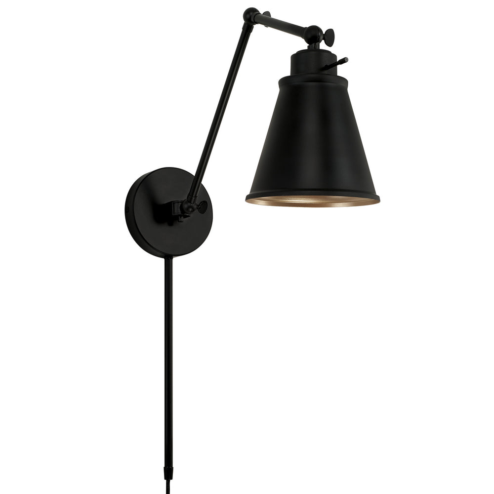 Capital Lighting - One Light Wall Sconce - Shay - Matte Black- Union Lighting Luminaires Decor
