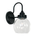 Capital Lighting - One Light Wall Sconce - Brecken - Matte Black- Union Lighting Luminaires Decor