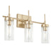 Capital Lighting - Three Light Vanity - Riley - Soft Gold- Union Lighting Luminaires Decor