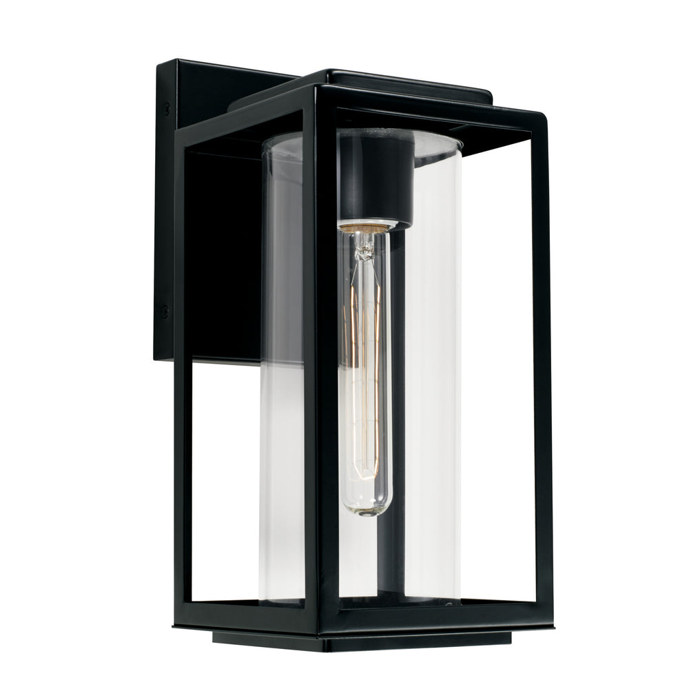 Capital Lighting - One Light Outdoor Wall Lantern - Kessler - Matte Black- Union Lighting Luminaires Decor