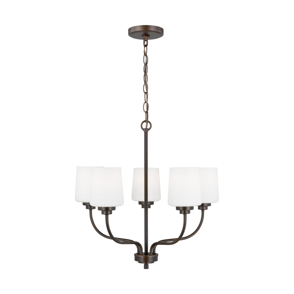 Generation Lighting Canada - Five Light Chandelier - Windom - Bronze- Union Lighting Luminaires Decor
