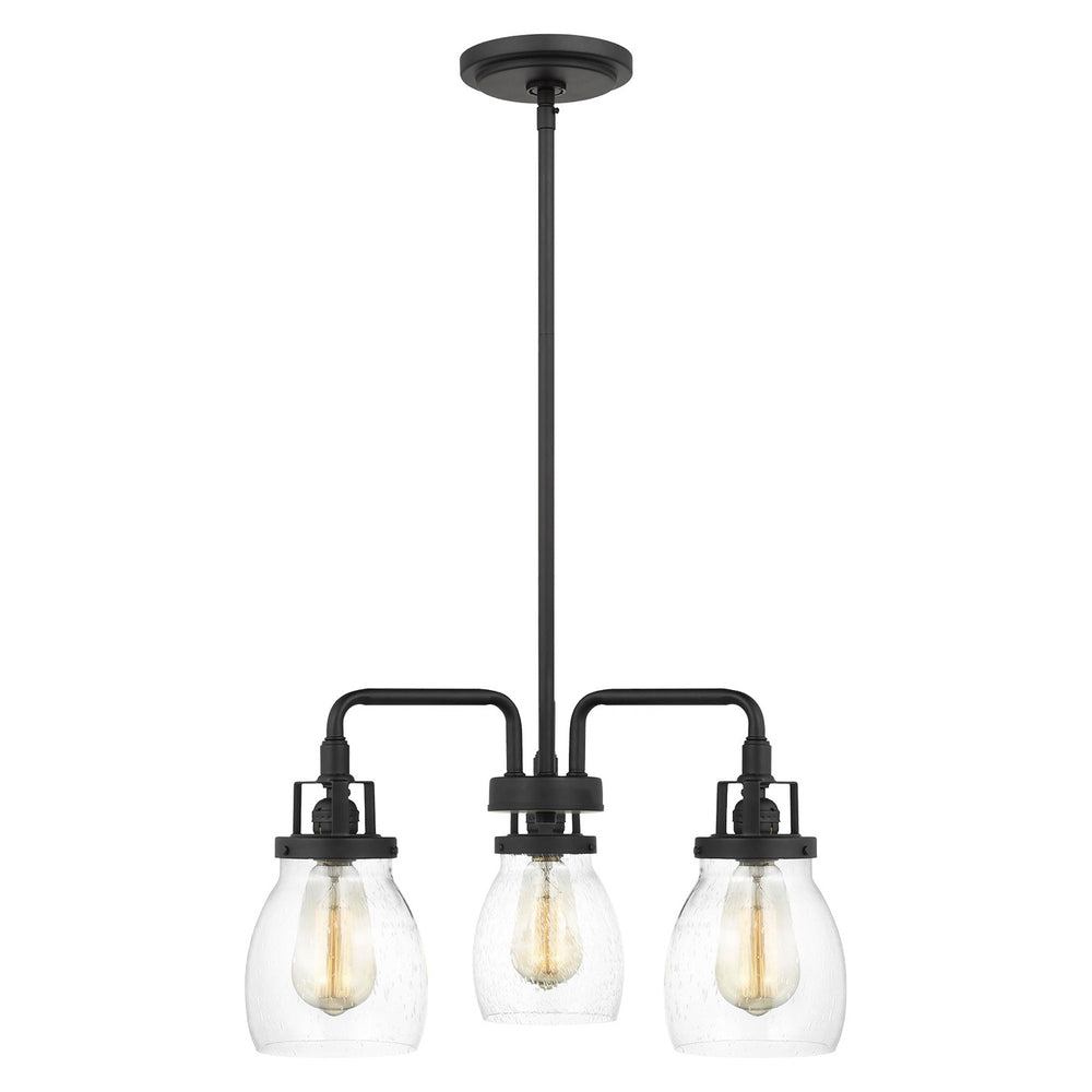 Generation Lighting Canada - Three Light Chandelier - Belton - Midnight Black- Union Lighting Luminaires Decor