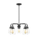 Generation Lighting Canada - Five Light Chandelier - Belton - Midnight Black- Union Lighting Luminaires Decor