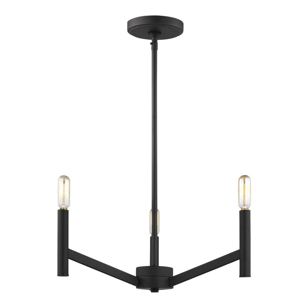 Visual Comfort Studio Canada - Three Light Chandelier - Vector - Midnight Black- Union Lighting Luminaires Decor