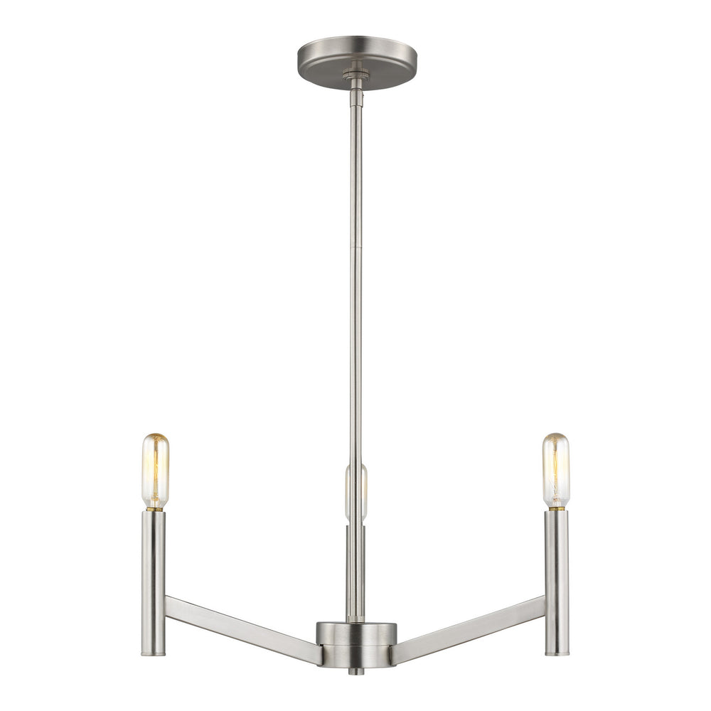 Visual Comfort Studio Canada - Three Light Chandelier - Vector - Brushed Nickel- Union Lighting Luminaires Decor
