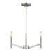Visual Comfort Studio Canada - Three Light Chandelier - Vector - Brushed Nickel- Union Lighting Luminaires Decor