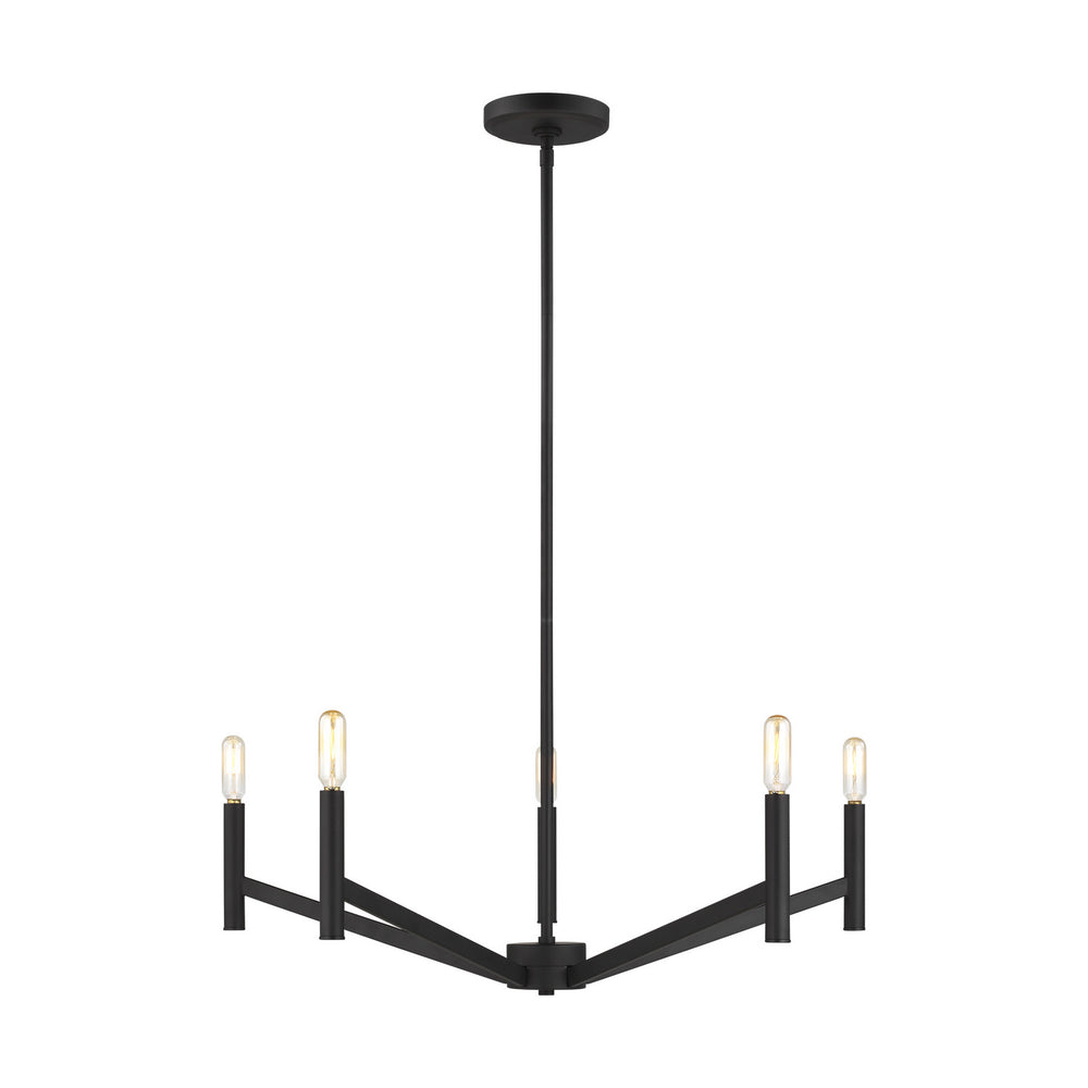 Visual Comfort Studio Canada - Five Light Chandelier - Vector - Midnight Black- Union Lighting Luminaires Decor
