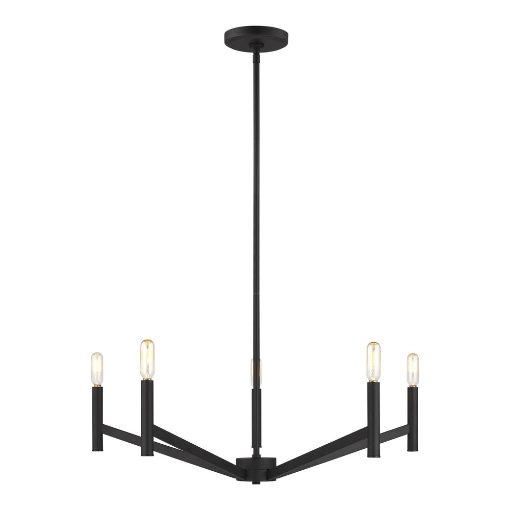 Visual Comfort Studio Canada - Five Light Chandelier - Vector - Midnight Black- Union Lighting Luminaires Decor