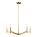Visual Comfort Studio Canada - Five Light Chandelier - Vector - Satin Brass- Union Lighting Luminaires Decor