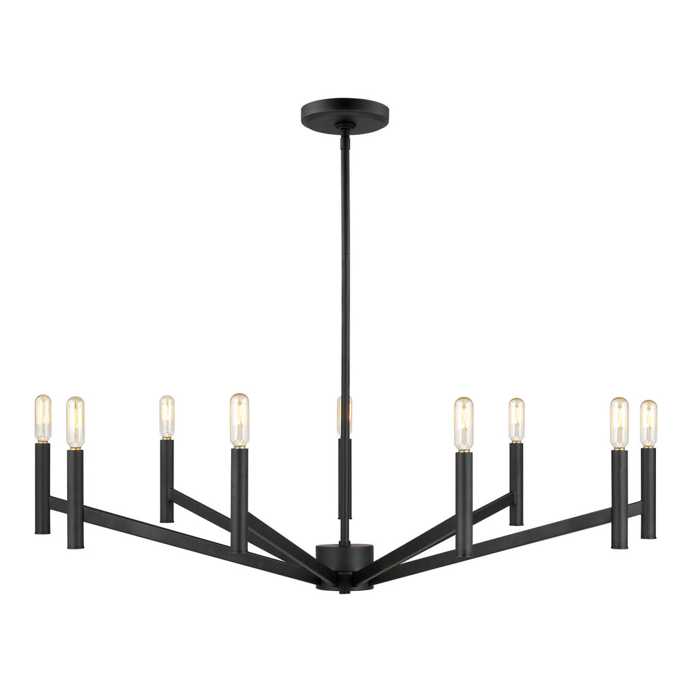 Visual Comfort Studio Canada - Nine Light Chandelier - Vector - Midnight Black- Union Lighting Luminaires Decor