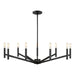 Visual Comfort Studio Canada - Nine Light Chandelier - Vector - Midnight Black- Union Lighting Luminaires Decor