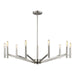 Visual Comfort Studio Canada - Nine Light Chandelier - Vector - Brushed Nickel- Union Lighting Luminaires Decor