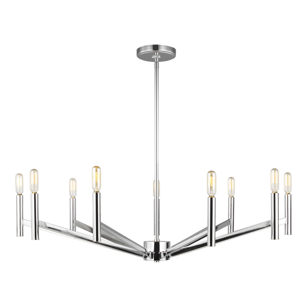 Visual Comfort Studio Canada - Nine Light Chandelier - Vector - Chrome- Union Lighting Luminaires Decor