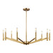 Visual Comfort Studio Canada - Nine Light Chandelier - Vector - Satin Brass- Union Lighting Luminaires Decor