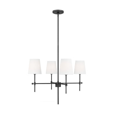 Visual Comfort Studio Canada - Four Light Chandelier - Baker - Midnight Black- Union Lighting Luminaires Decor