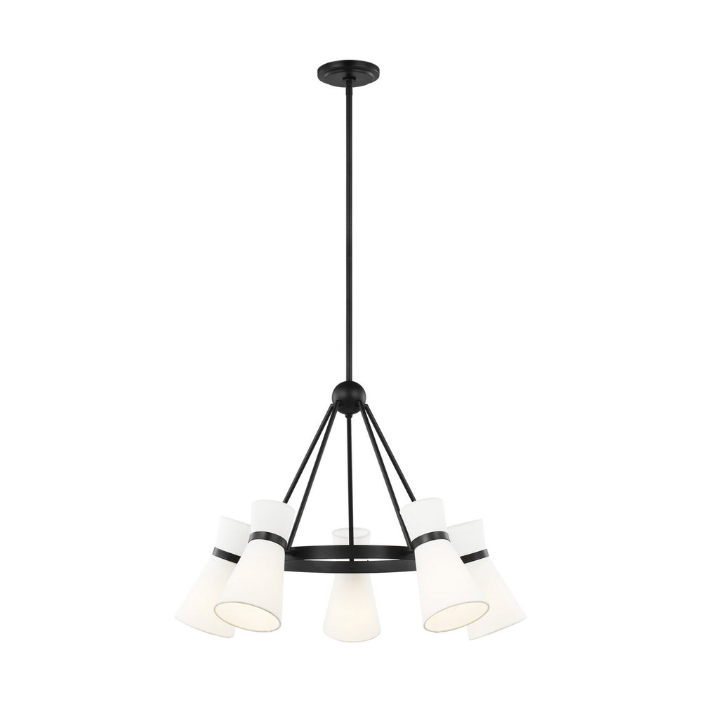 Visual Comfort Studio Canada - Five Light Chandelier - Clark - Midnight Black- Union Lighting Luminaires Decor