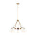 Visual Comfort Studio Canada - Five Light Chandelier - Clark - Satin Brass- Union Lighting Luminaires Decor