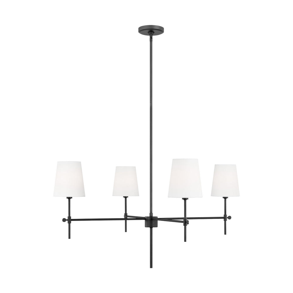 Visual Comfort Studio Canada - Four Light Chandelier - Baker - Midnight Black- Union Lighting Luminaires Decor