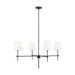 Visual Comfort Studio Canada - Four Light Chandelier - Baker - Midnight Black- Union Lighting Luminaires Decor