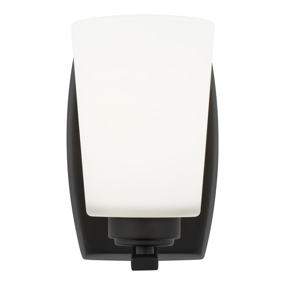 Generation Lighting Canada - One Light Wall / Bath Sconce - Franport - Midnight Black- Union Lighting Luminaires Decor