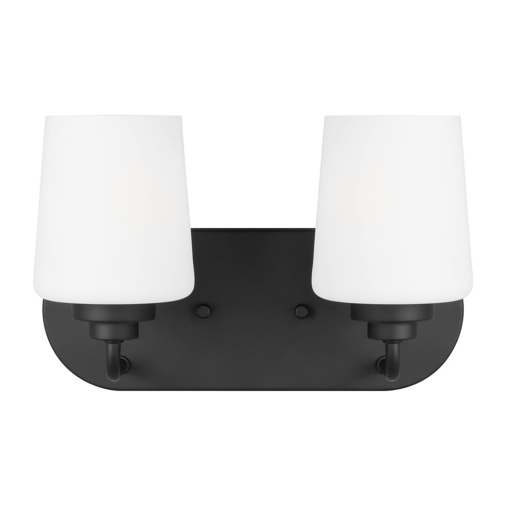 Generation Lighting Canada - Two Light Wall / Bath - Windom - Midnight Black- Union Lighting Luminaires Decor