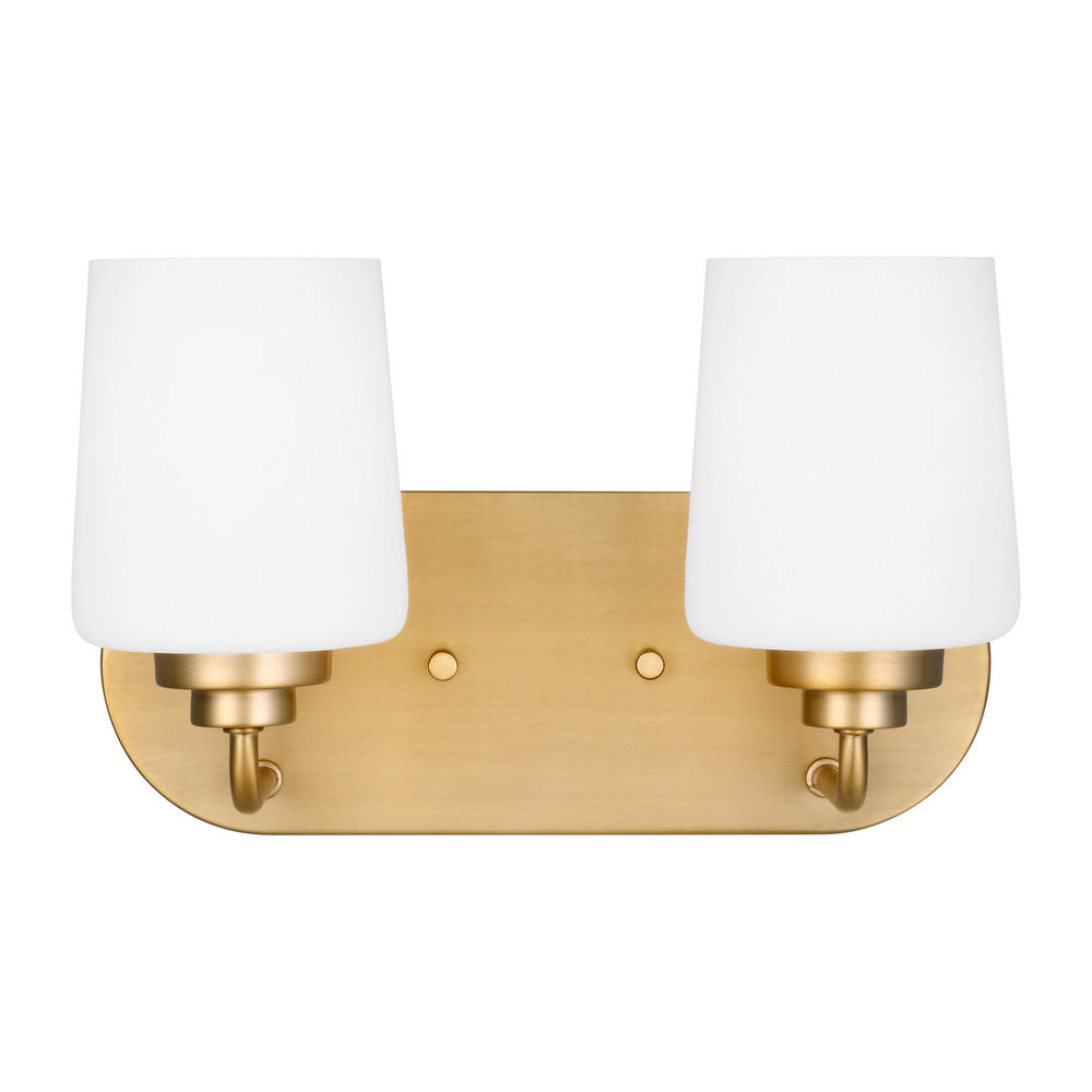 Generation Lighting Canada - Two Light Wall / Bath - Windom - Satin Brass- Union Lighting Luminaires Decor