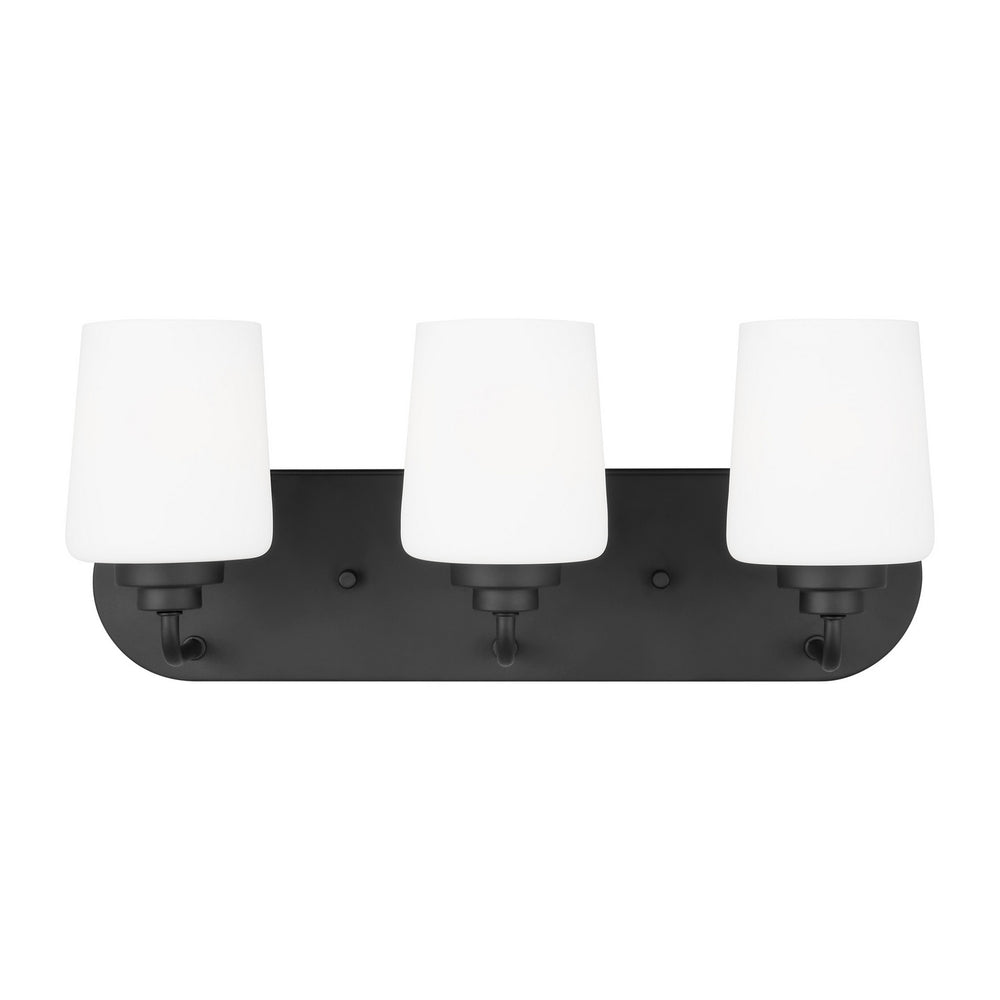 Generation Lighting Canada - Three Light Wall / Bath - Windom - Midnight Black- Union Lighting Luminaires Decor