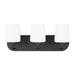 Generation Lighting Canada - Three Light Wall / Bath - Windom - Midnight Black- Union Lighting Luminaires Decor