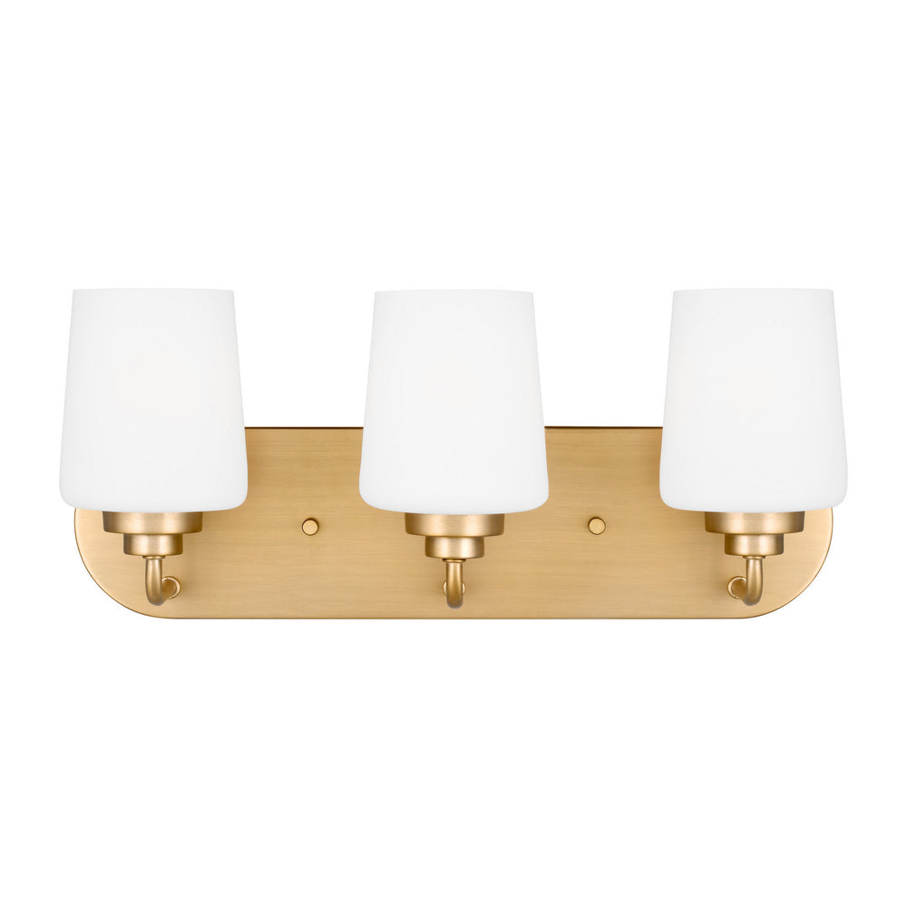 Generation Lighting Canada - Three Light Wall / Bath - Windom - Satin Brass- Union Lighting Luminaires Decor