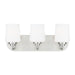 Generation Lighting Canada - Three Light Wall / Bath - Windom - Brushed Nickel- Union Lighting Luminaires Decor