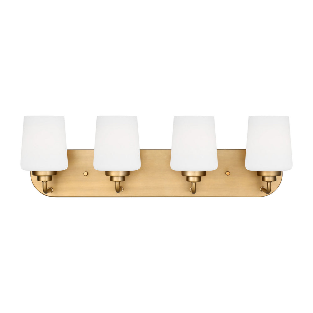 Generation Lighting Canada - Four Light Wall / Bath - Windom - Satin Brass- Union Lighting Luminaires Decor