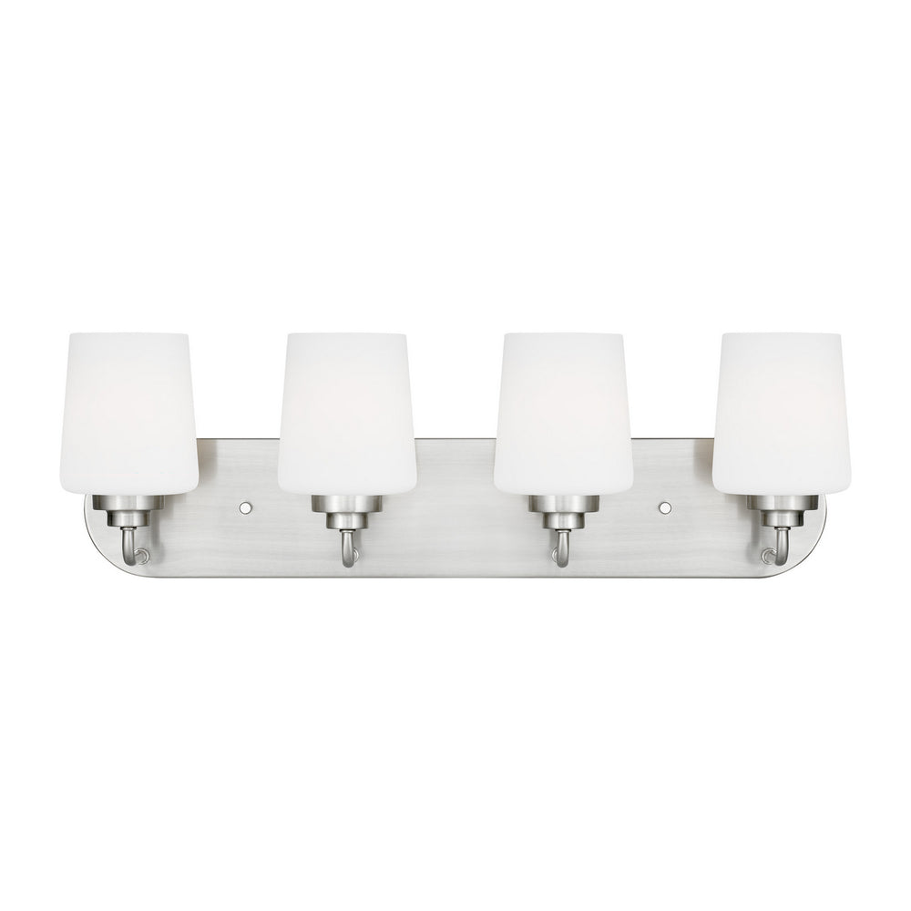Generation Lighting Canada - Four Light Wall / Bath - Windom - Brushed Nickel- Union Lighting Luminaires Decor