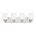 Generation Lighting Canada - Four Light Wall / Bath - Windom - Brushed Nickel- Union Lighting Luminaires Decor