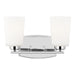 Generation Lighting Canada - Two Light Wall / Bath - Franport - Chrome- Union Lighting Luminaires Decor