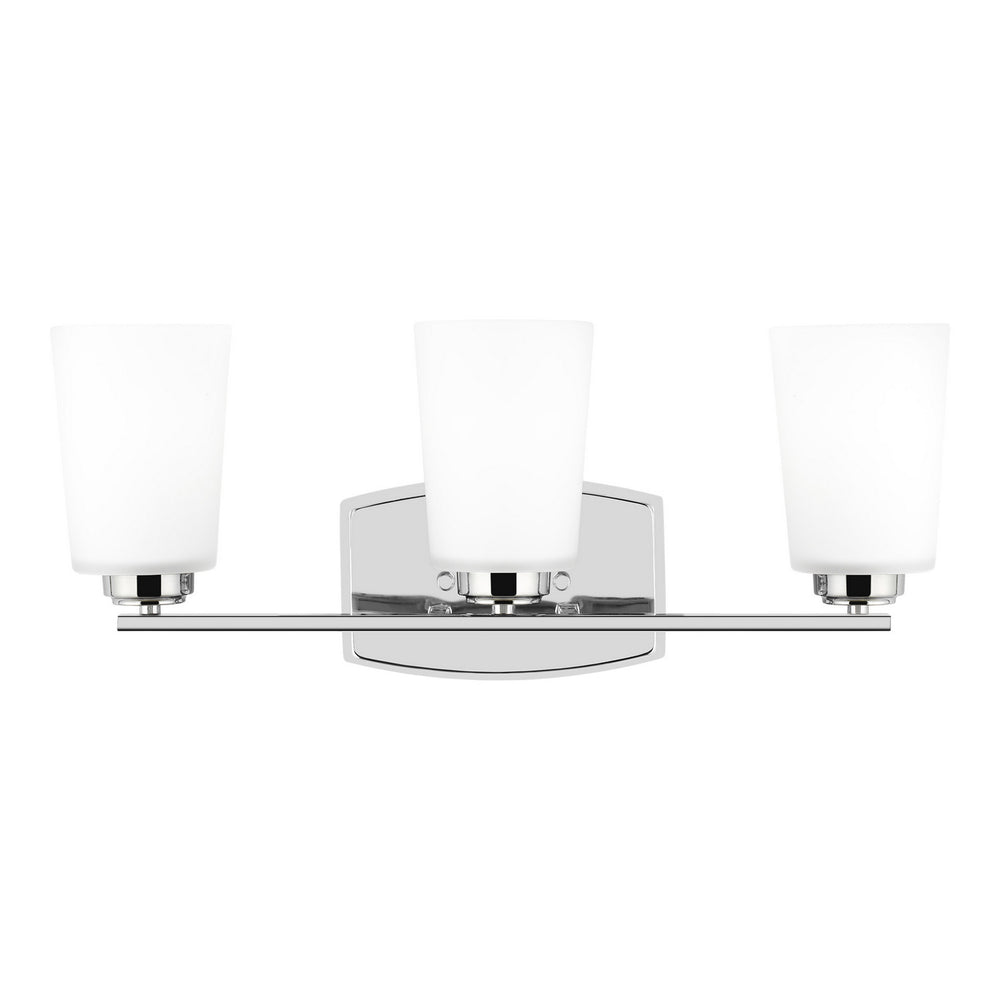 Generation Lighting Canada - Three Light Wall / Bath - Franport - Chrome- Union Lighting Luminaires Decor