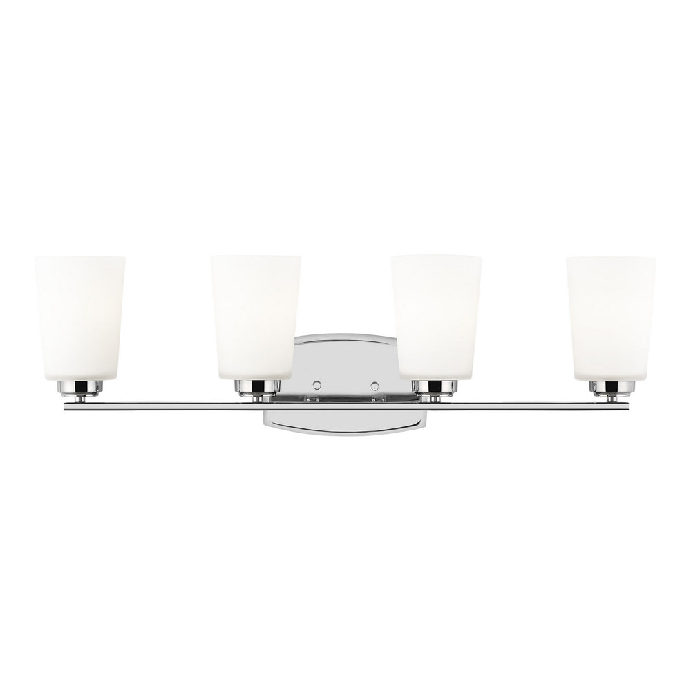 Generation Lighting Canada - Four Light Wall / Bath - Franport - Chrome- Union Lighting Luminaires Decor