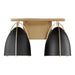 Visual Comfort Studio Canada - Two Light Wall / Bath - Norman - Satin Brass- Union Lighting Luminaires Decor