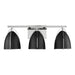 Visual Comfort Studio Canada - Three Light Wall / Bath - Norman - Chrome- Union Lighting Luminaires Decor