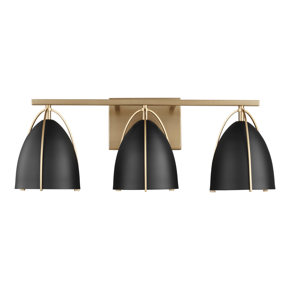 Visual Comfort Studio Canada - Three Light Wall / Bath - Norman - Satin Brass- Union Lighting Luminaires Decor