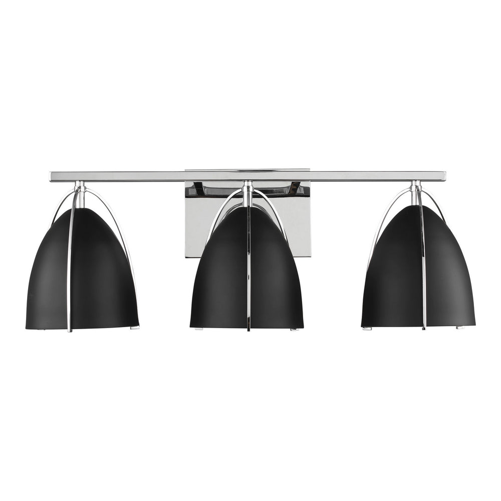 Visual Comfort Studio Canada - Three Light Wall / Bath - Norman - Chrome- Union Lighting Luminaires Decor