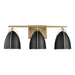 Visual Comfort Studio Canada - Three Light Wall / Bath - Norman - Satin Brass- Union Lighting Luminaires Decor