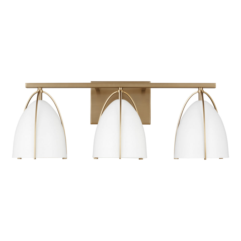 Visual Comfort Studio Canada - Three Light Wall / Bath - Norman - Satin Brass- Union Lighting Luminaires Decor