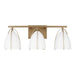 Visual Comfort Studio Canada - Three Light Wall / Bath - Norman - Satin Brass- Union Lighting Luminaires Decor