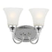 Generation Lighting Canada - Two Light Wall / Bath - Holman - Chrome- Union Lighting Luminaires Decor