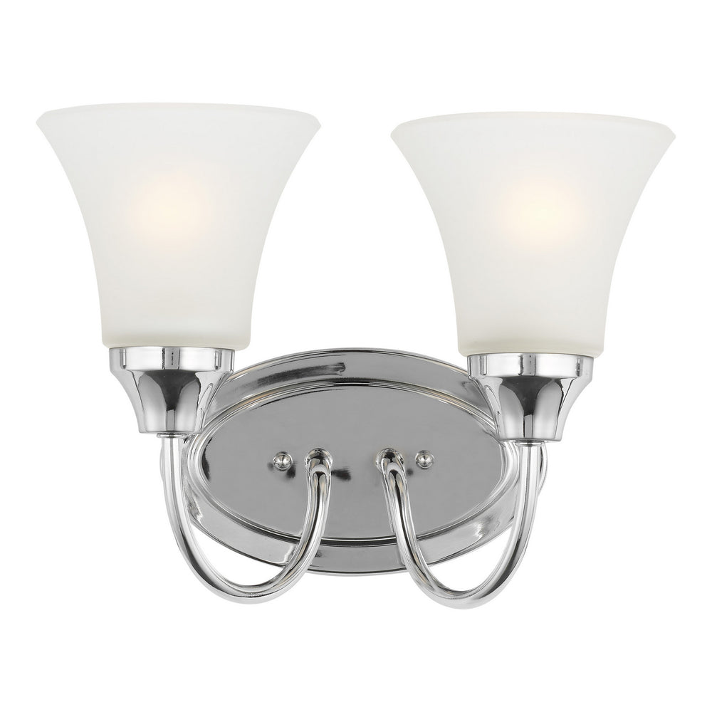 Generation Lighting Canada - Two Light Wall / Bath - Holman - Chrome- Union Lighting Luminaires Decor
