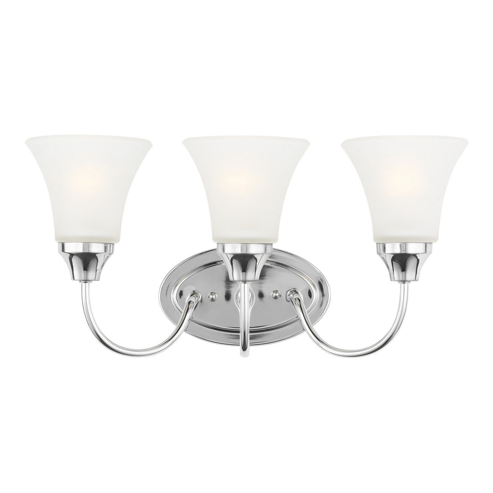 Generation Lighting Canada - Three Light Wall / Bath - Holman - Chrome- Union Lighting Luminaires Decor