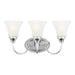 Generation Lighting Canada - Three Light Wall / Bath - Holman - Chrome- Union Lighting Luminaires Decor
