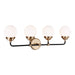 Visual Comfort Studio Canada - Four Light Wall / Bath - Cafe - Satin Brass- Union Lighting Luminaires Decor
