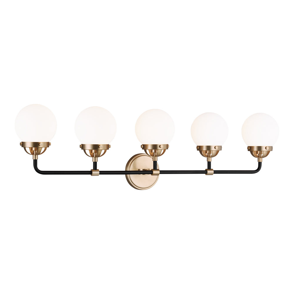 Visual Comfort Studio Canada - Five Light Wall / Bath - Cafe - Satin Brass- Union Lighting Luminaires Decor