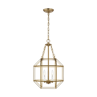 Visual Comfort Studio Canada - Three Light Lantern - Morrison - Satin Brass- Union Lighting Luminaires Decor